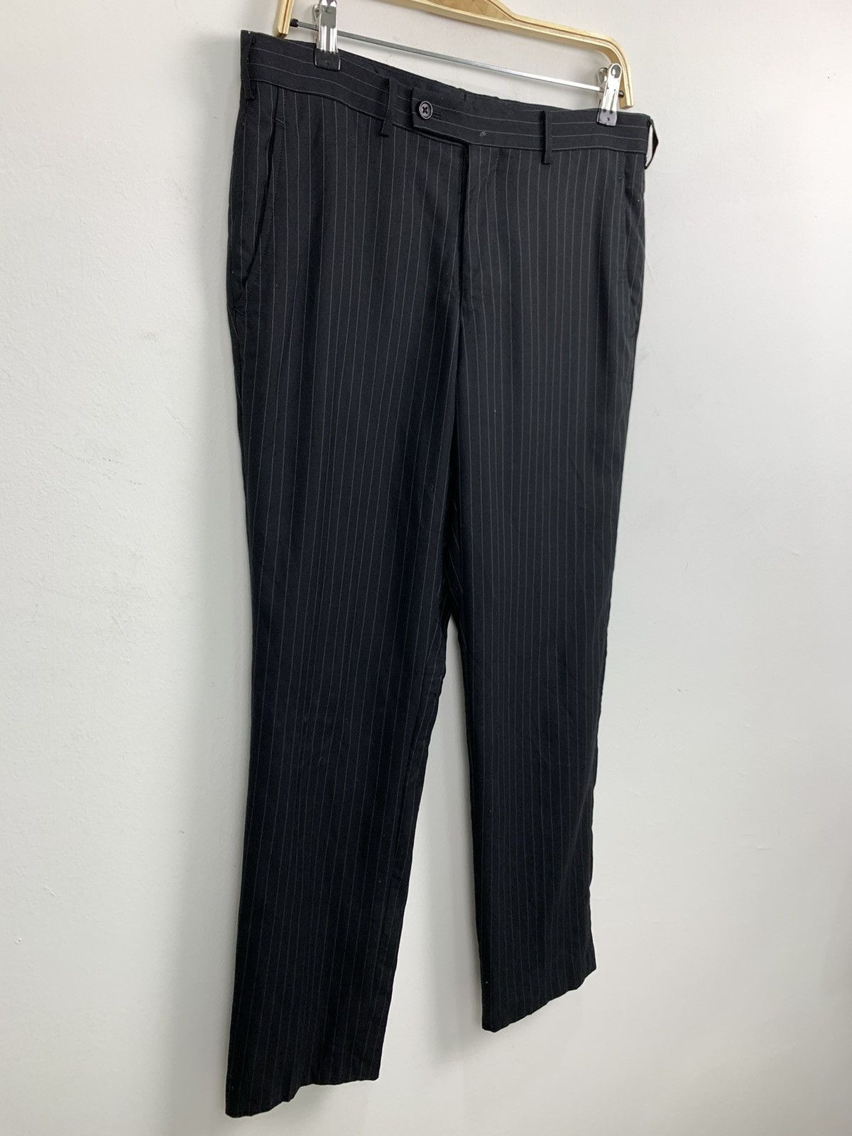 Japanese Brand × OVER THE STRiPES × Takeo Kikuchi TAKEO KIKUCHI Stripe Luxury Office Casual Trouser SlackPant Size US 33 - 6 Thumbnail