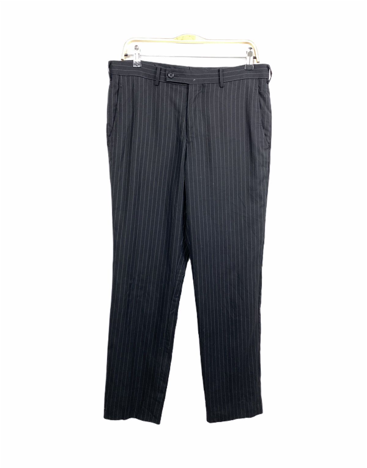 Japanese Brand × OVER THE STRiPES × Takeo Kikuchi TAKEO KIKUCHI Stripe Luxury Office Casual Trouser SlackPant Size US 33 - 1 Thumbnail