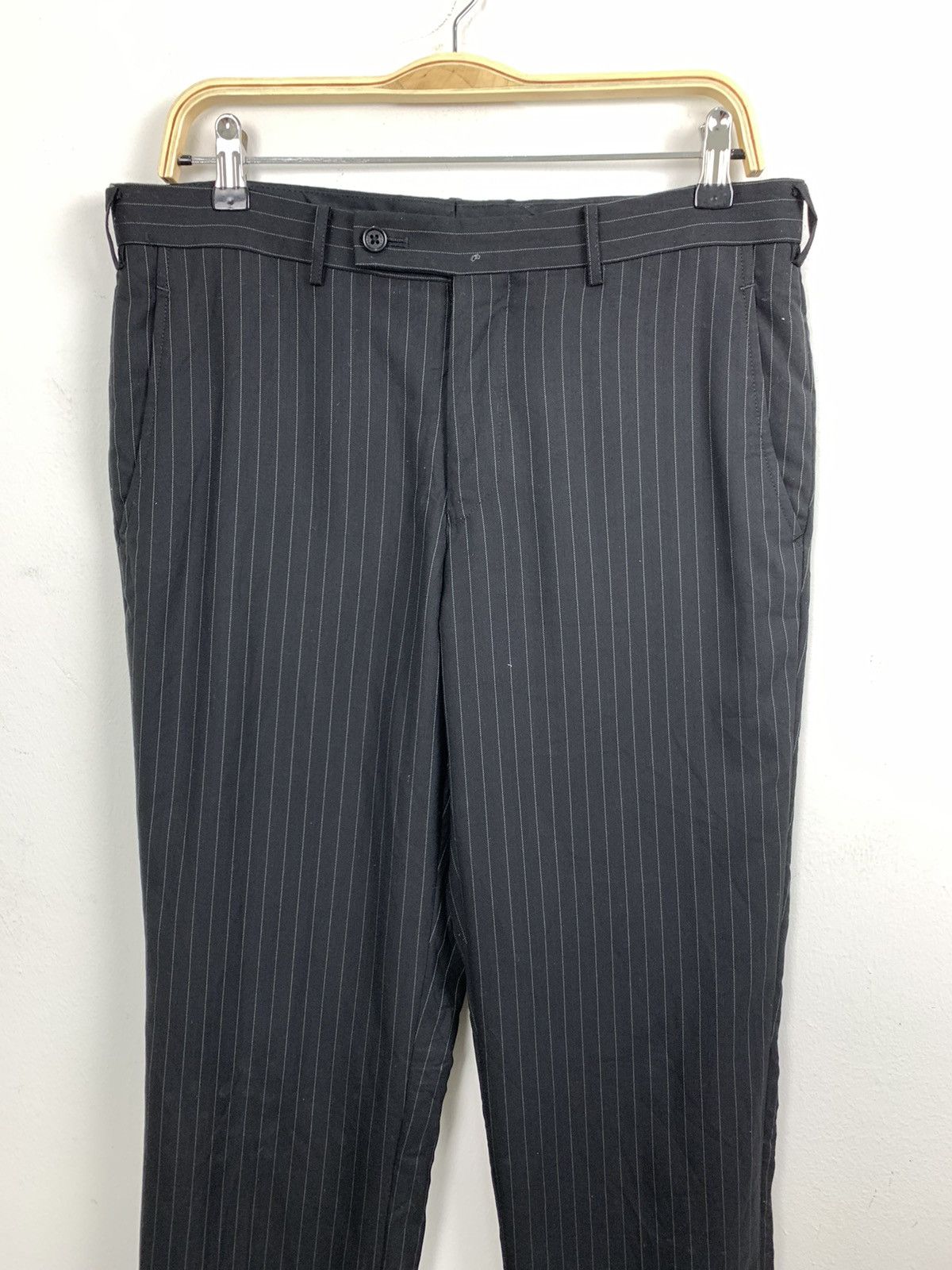 Japanese Brand × OVER THE STRiPES × Takeo Kikuchi TAKEO KIKUCHI Stripe Luxury Office Casual Trouser SlackPant Size US 33 - 4 Thumbnail