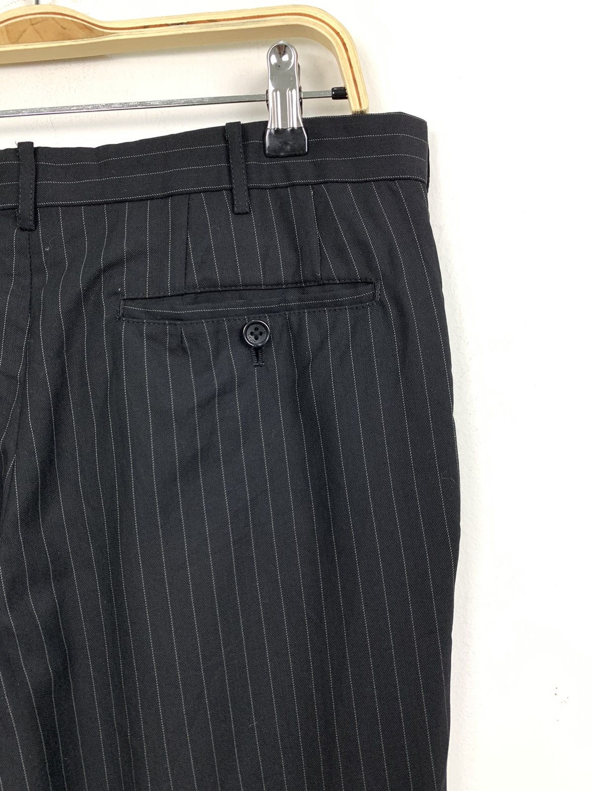 Japanese Brand × OVER THE STRiPES × Takeo Kikuchi TAKEO KIKUCHI Stripe Luxury Office Casual Trouser SlackPant Size US 33 - 13 Thumbnail