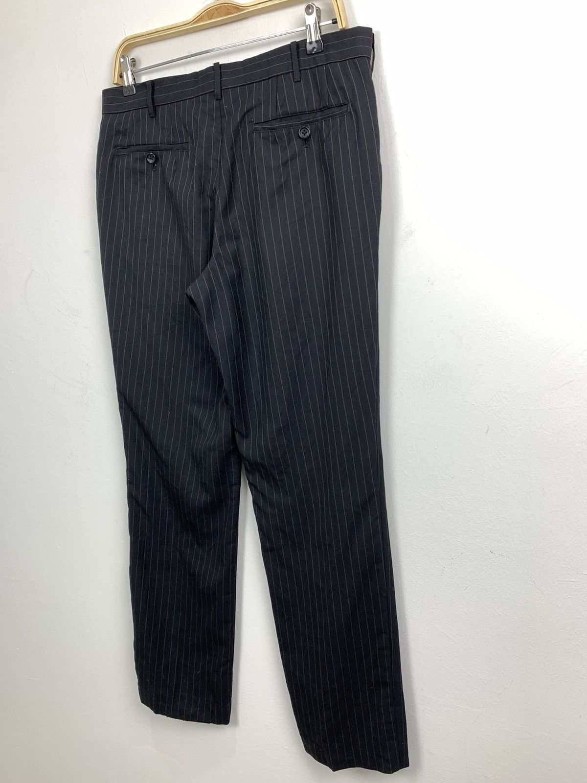 Japanese Brand × OVER THE STRiPES × Takeo Kikuchi TAKEO KIKUCHI Stripe Luxury Office Casual Trouser SlackPant Size US 33 - 11 Thumbnail