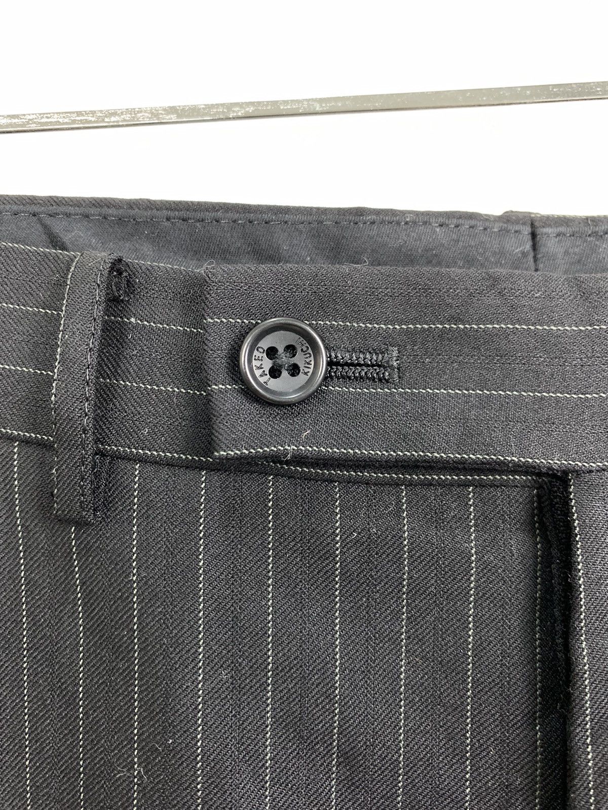 Japanese Brand × OVER THE STRiPES × Takeo Kikuchi TAKEO KIKUCHI Stripe Luxury Office Casual Trouser SlackPant Size US 33 - 15 Thumbnail
