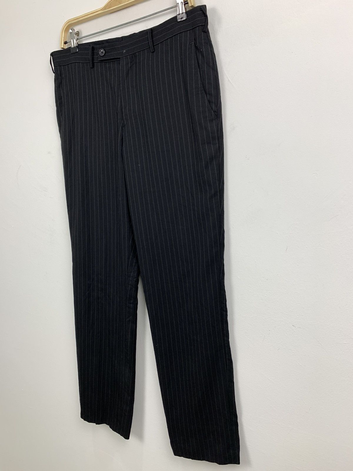 Japanese Brand × OVER THE STRiPES × Takeo Kikuchi TAKEO KIKUCHI Stripe Luxury Office Casual Trouser SlackPant Size US 33 - 7 Thumbnail