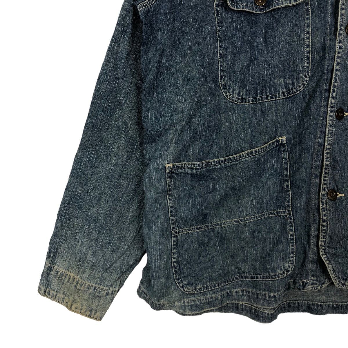 Japanese Brand VINTAGE HIKORY CHORE JACKET BAYLEAF UNION MADE 221 KAPITAL Size US M / EU 48-50 / 2 - 3 Thumbnail