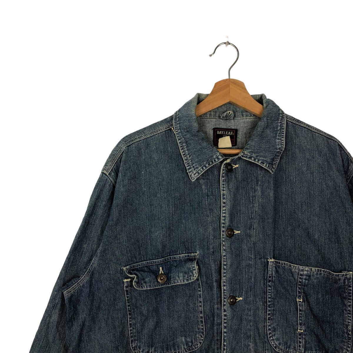 Japanese Brand VINTAGE HIKORY CHORE JACKET BAYLEAF UNION MADE 221 KAPITAL Size US M / EU 48-50 / 2 - 6 Thumbnail