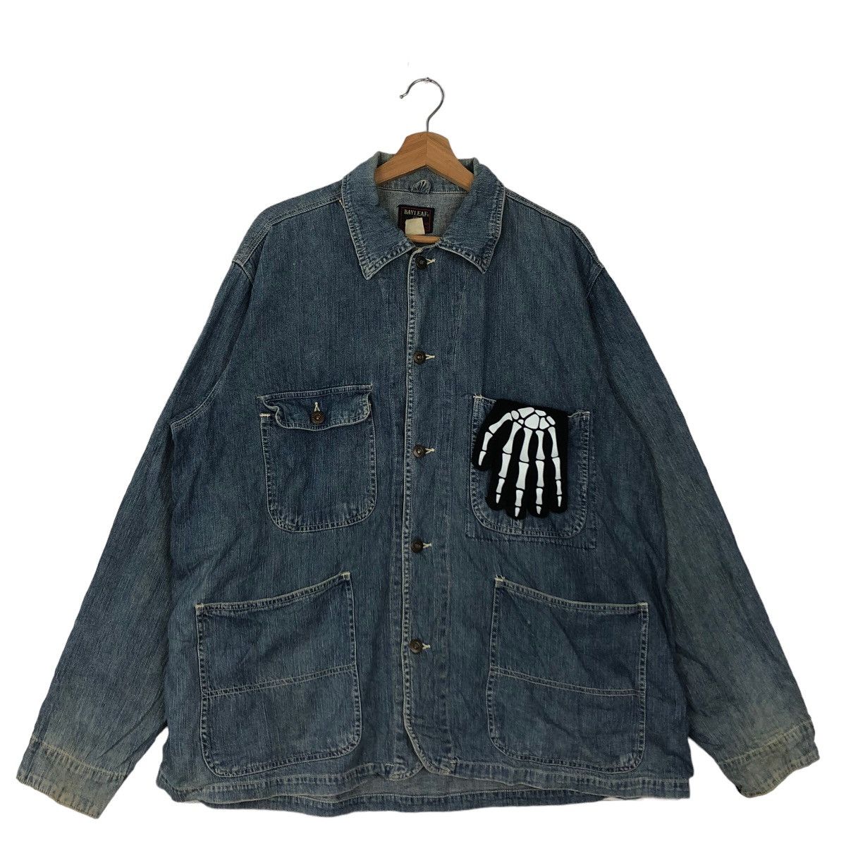 Japanese Brand VINTAGE HIKORY CHORE JACKET BAYLEAF UNION MADE 221 KAPITAL Size US M / EU 48-50 / 2 - 1 Thumbnail
