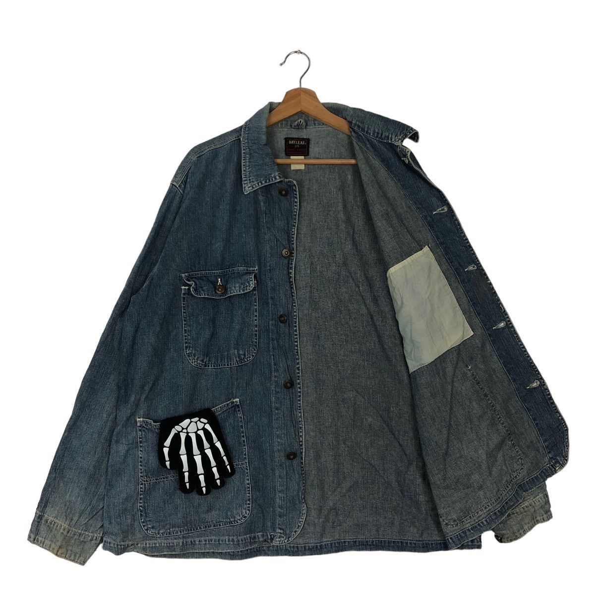 Japanese Brand VINTAGE HIKORY CHORE JACKET BAYLEAF UNION MADE 221 KAPITAL Size US M / EU 48-50 / 2 - 8 Thumbnail