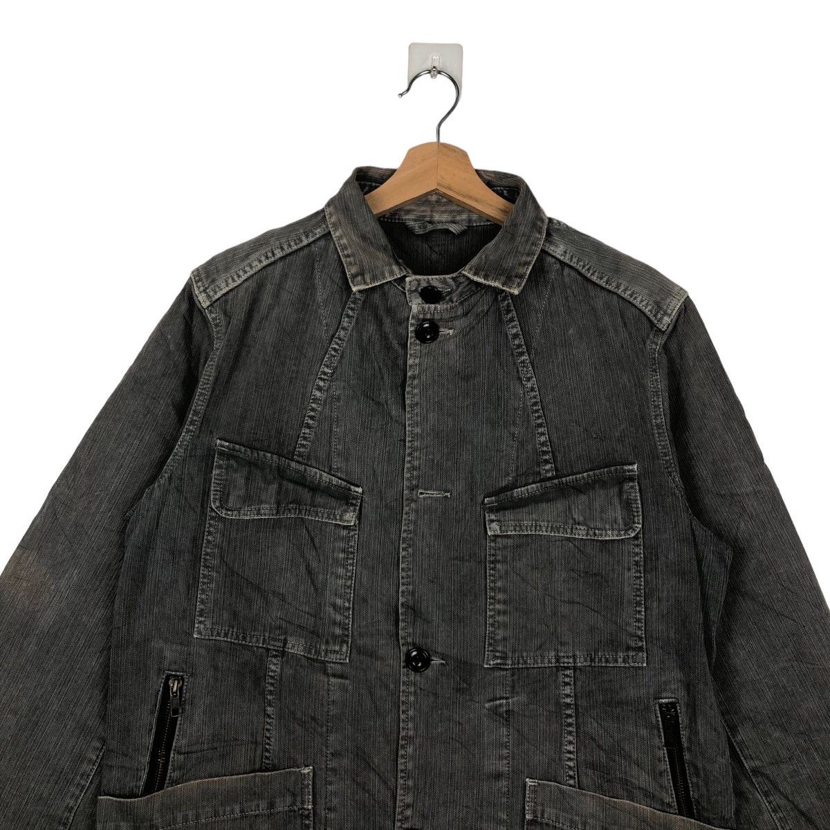 Japanese Brand VINTAGE HIKORY CHORE JACKET JOURNAL STANDARD ISSEY MIYAKE Size US M / EU 48-50 / 2 - 2 Thumbnail