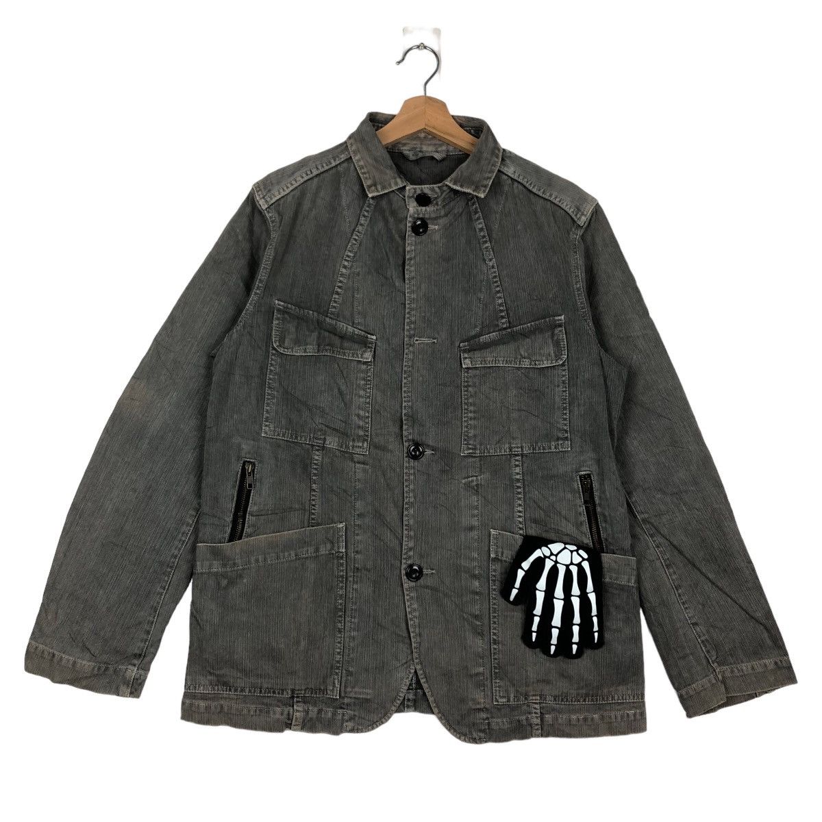 Japanese Brand VINTAGE HIKORY CHORE JACKET JOURNAL STANDARD ISSEY MIYAKE Size US M / EU 48-50 / 2 - 1 Thumbnail