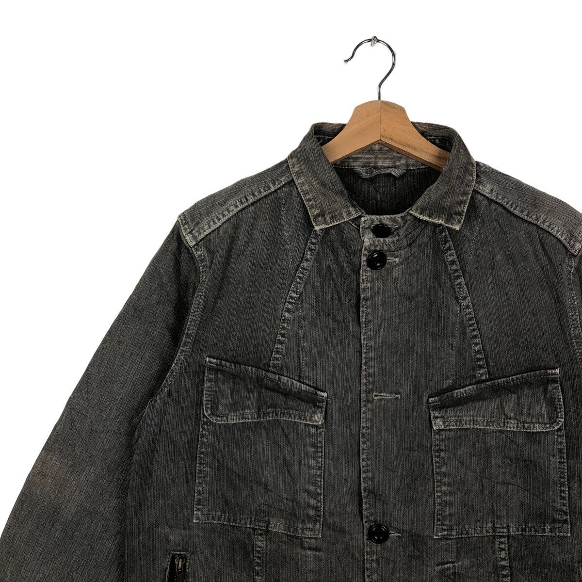Japanese Brand VINTAGE HIKORY CHORE JACKET JOURNAL STANDARD ISSEY MIYAKE Size US M / EU 48-50 / 2 - 6 Thumbnail