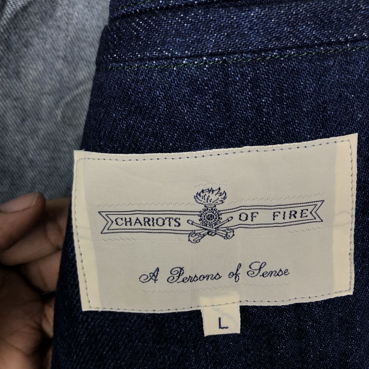 Japanese Brand VINTAGE CHORE DENIM WORK JACKET CHARIOTS OF FIRE KAPITAL Size US L / EU 52-54 / 3 - 12 Thumbnail