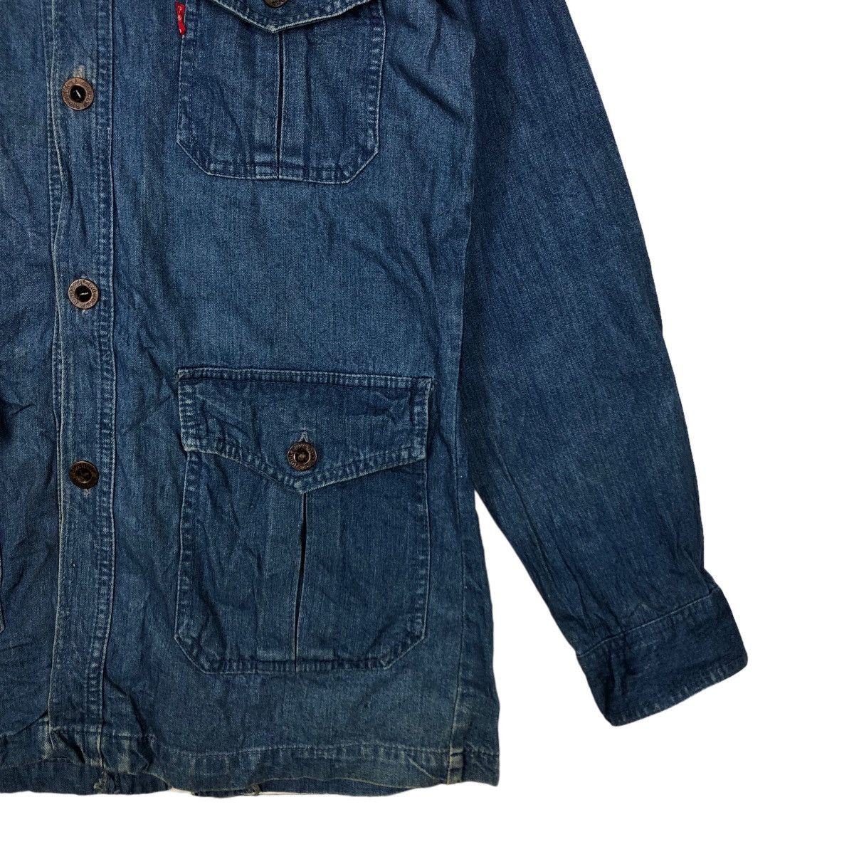 Japanese Brand VINTAGE HIKORY CHORE JACKET BIG JOHN INSPIRE ISSEY MIYAKE Size US M / EU 48-50 / 2 - 4 Thumbnail