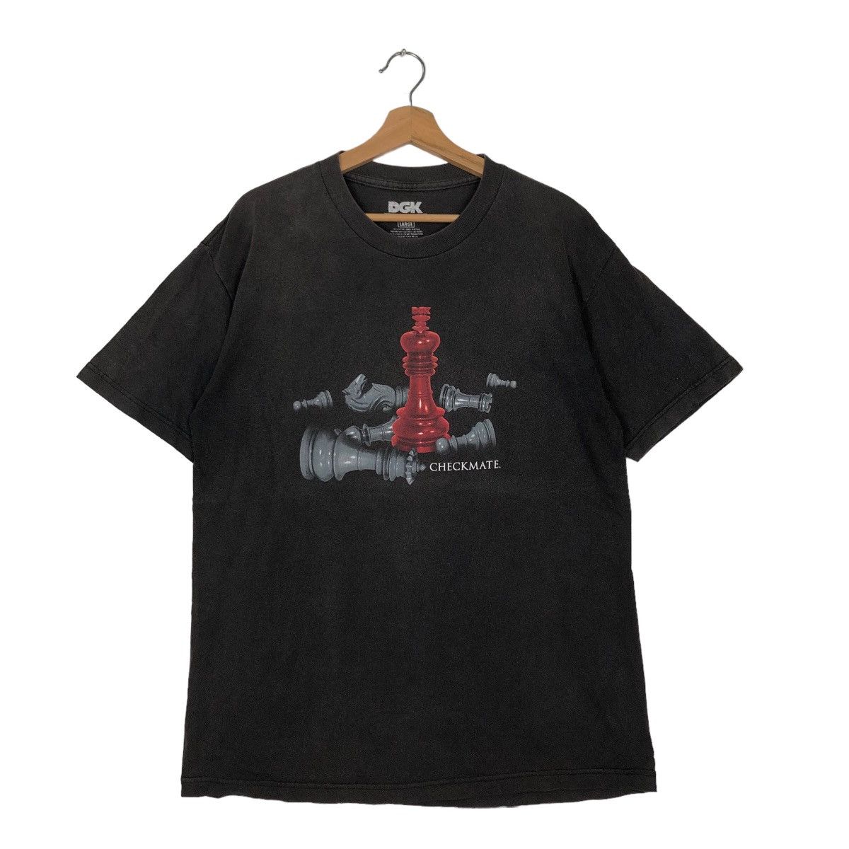 VINTAGE DGK CHECKMATE TSHIRT BIG LOGO STREETWEAR