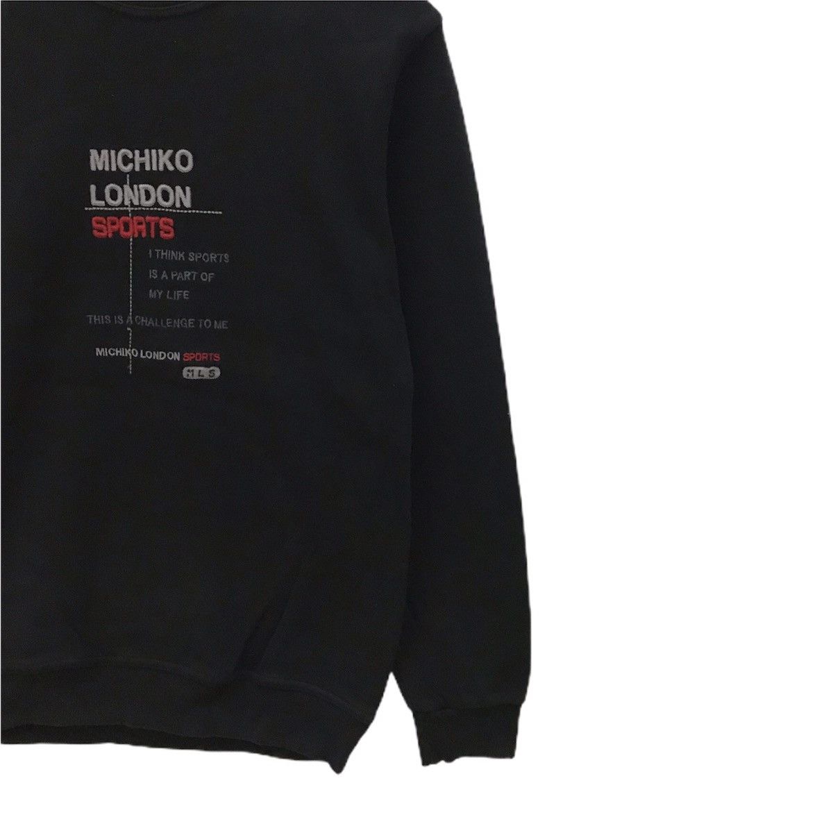 Japanese Brand × Michiko Koshino London × Mr. Junko Michiko London Sport Sweatshirt Crewneck BigLogo Embroidery Size US M / EU 48-50 / 2 - 3 Thumbnail