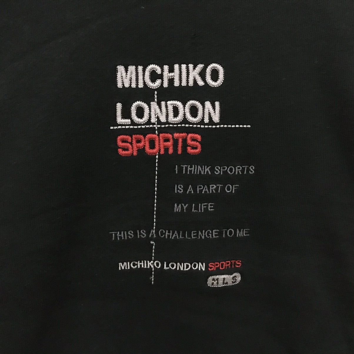 Japanese Brand × Michiko Koshino London × Mr. Junko Michiko London Sport Sweatshirt Crewneck BigLogo Embroidery Size US M / EU 48-50 / 2 - 4 Thumbnail