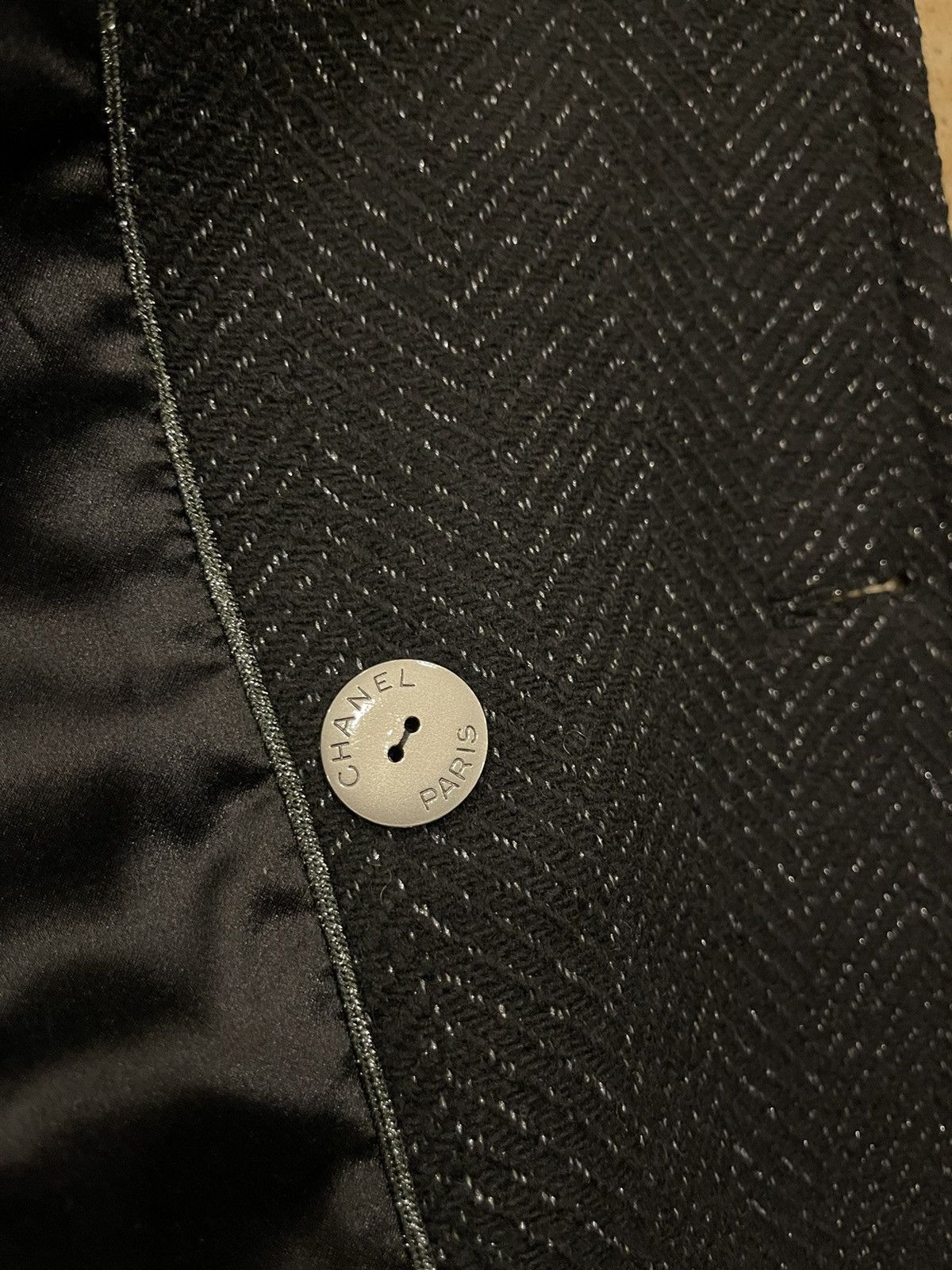 Chanel Chanel Black Peacoat CC Buttons *RARE* Size US L / EU 52-54 / 3 - 9 Thumbnail