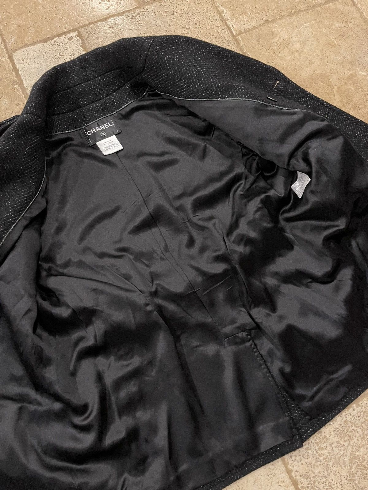Chanel Chanel Black Peacoat CC Buttons *RARE* Size US L / EU 52-54 / 3 - 8 Thumbnail