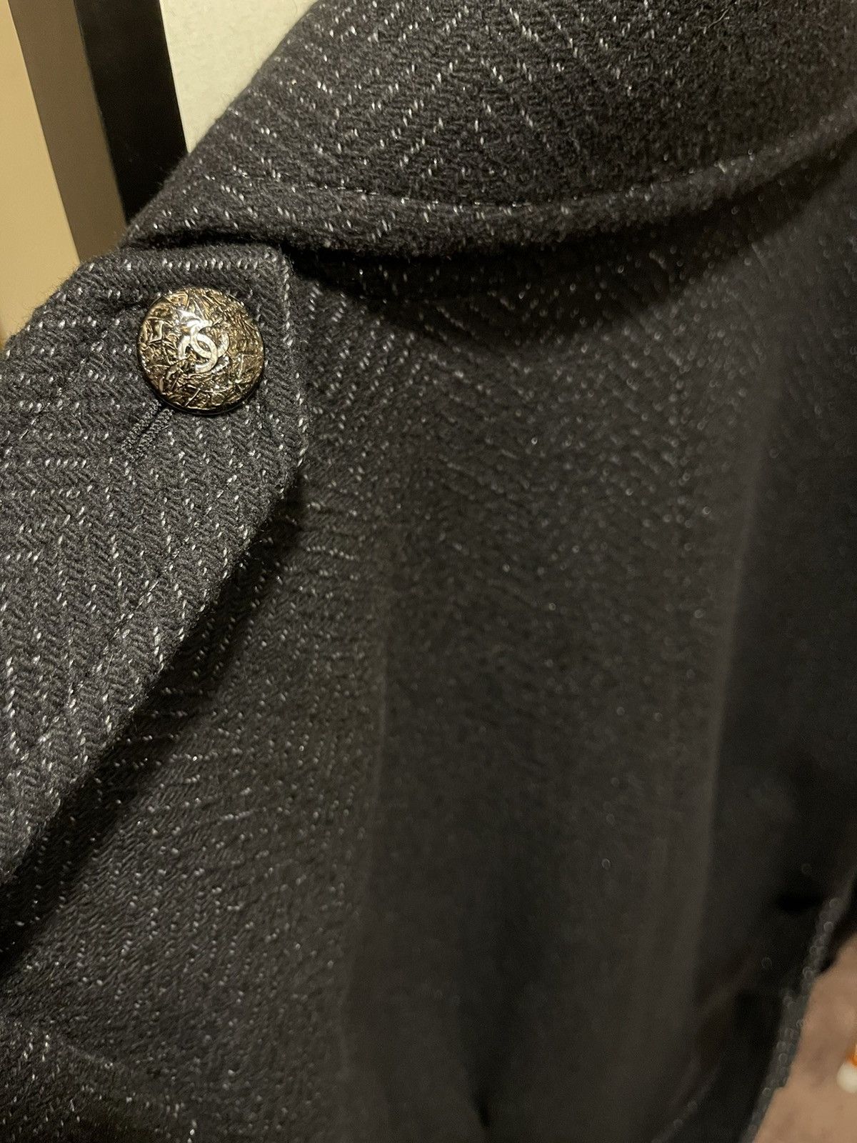 Chanel Chanel Black Peacoat CC Buttons *RARE* Size US L / EU 52-54 / 3 - 11 Thumbnail