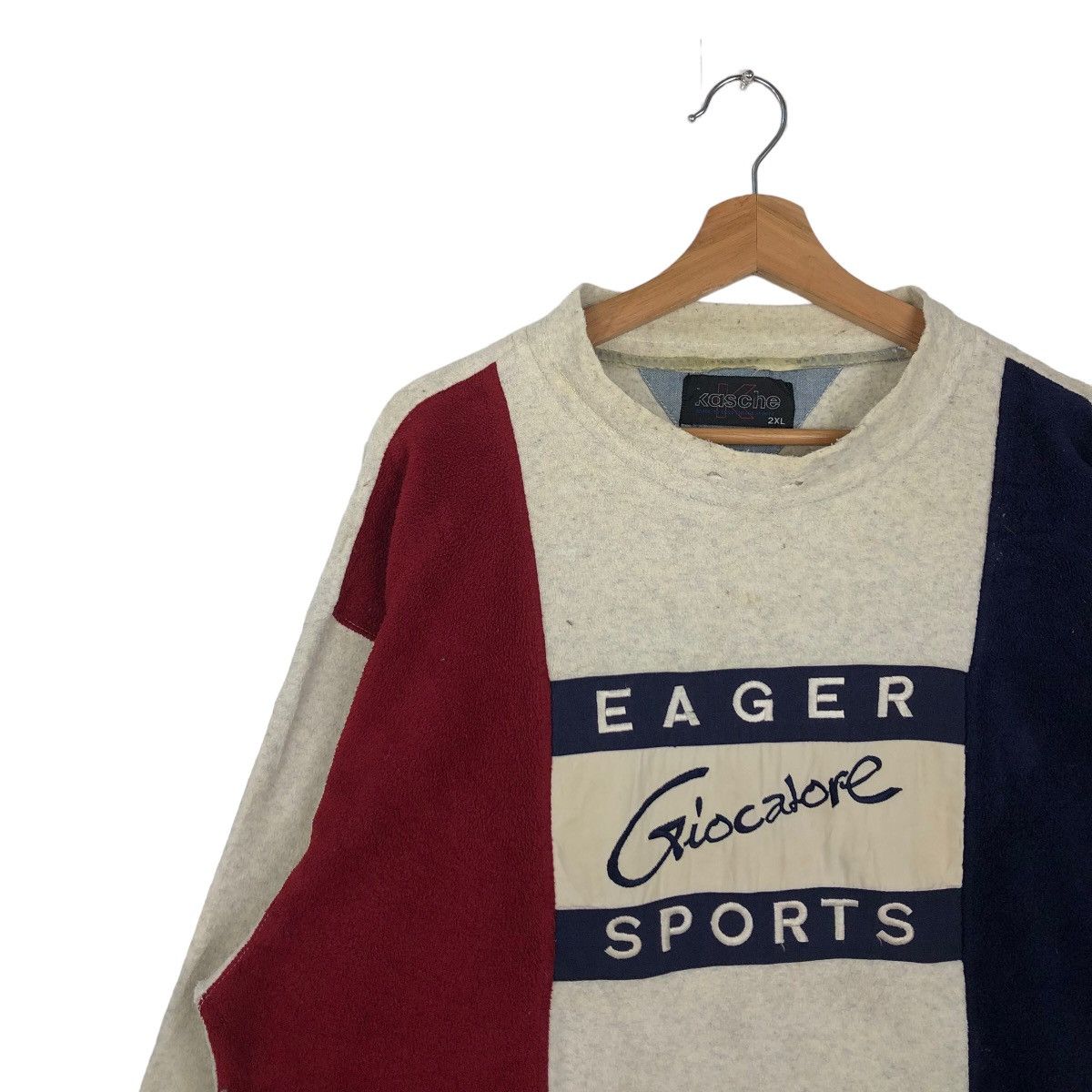 Japanese Brand VINTAGE EAGER GIOCALORE SPORTS SWEATSHIRT BIG LOGO Size US XXL / EU 58 / 5 - 6 Thumbnail