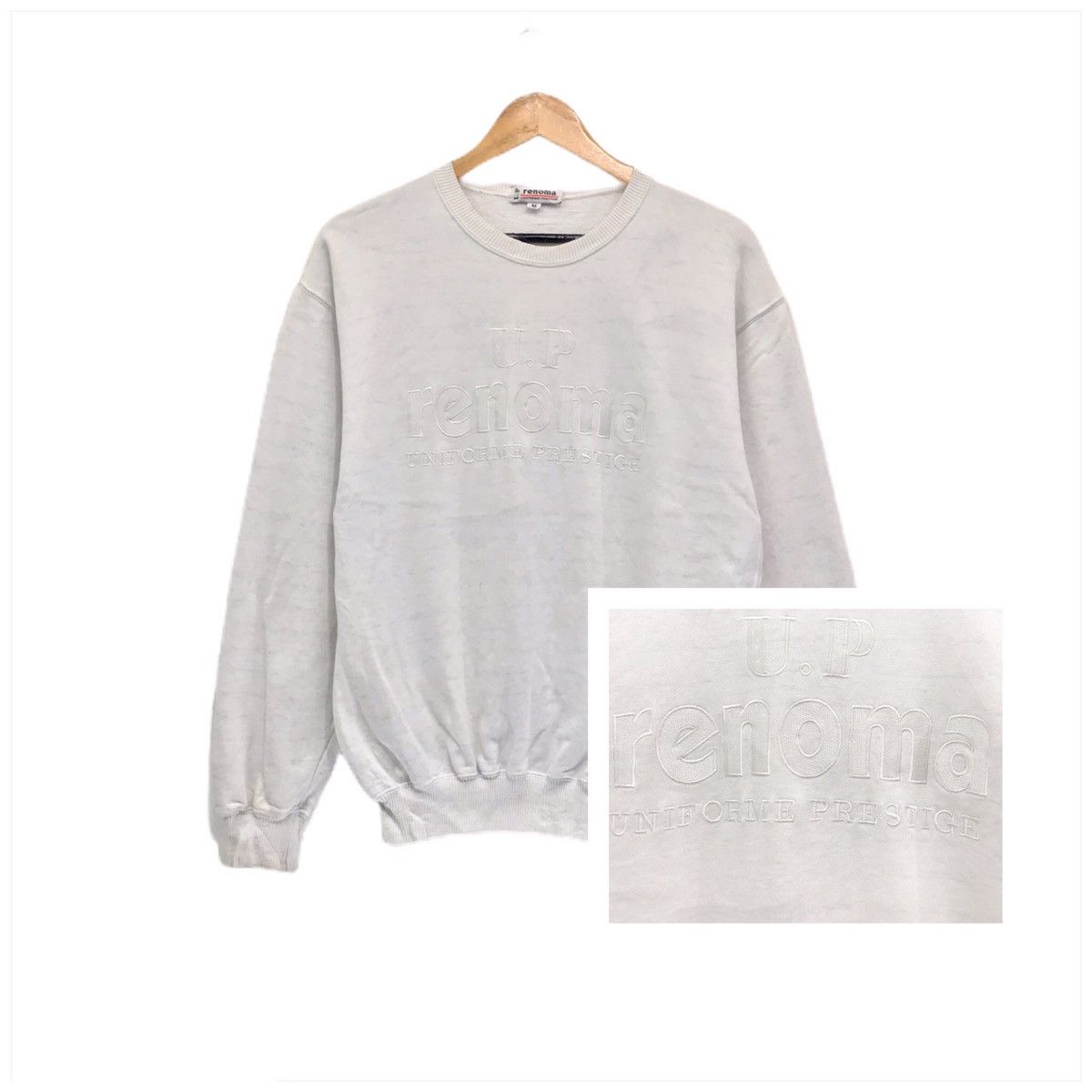 Japanese Brand × Renoma × Vintage Renoma Sweatshirt Crewneck BigLogo Spellout U.P RENOMA Size US M / EU 48-50 / 2 - 1 Thumbnail