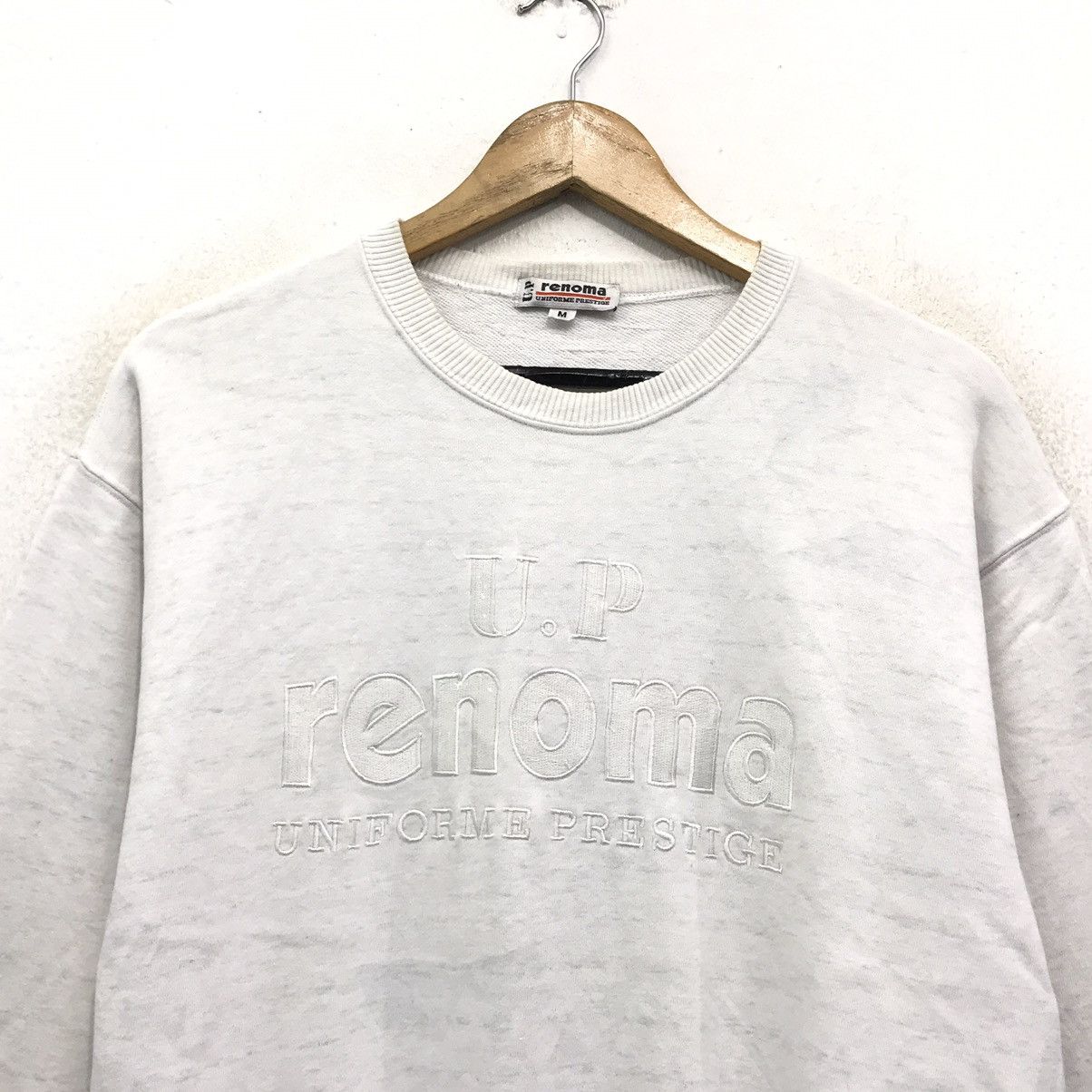 Japanese Brand × Renoma × Vintage Renoma Sweatshirt Crewneck BigLogo Spellout U.P RENOMA Size US M / EU 48-50 / 2 - 2 Thumbnail