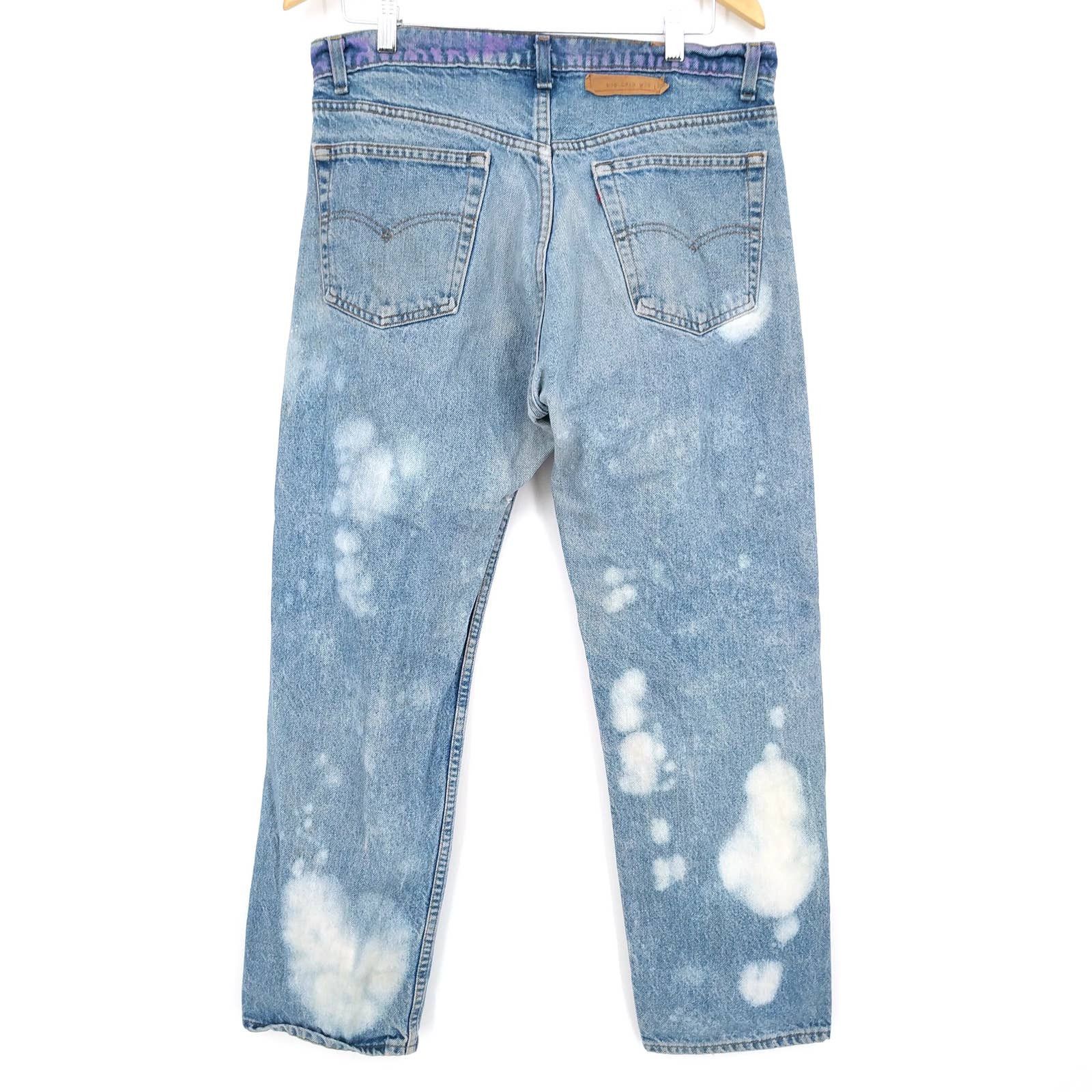 Levi's × Levi's Vintage Clothing Vintage Levi's 505 Custom Painted Bleached Distressed Denim Size US 36 / EU 52 - 6 Thumbnail