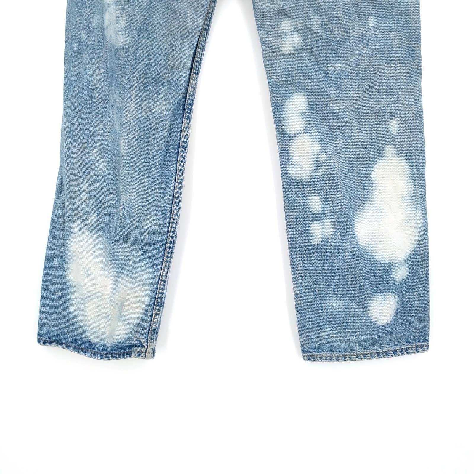 Levi's × Levi's Vintage Clothing Vintage Levi's 505 Custom Painted Bleached Distressed Denim Size US 36 / EU 52 - 8 Thumbnail