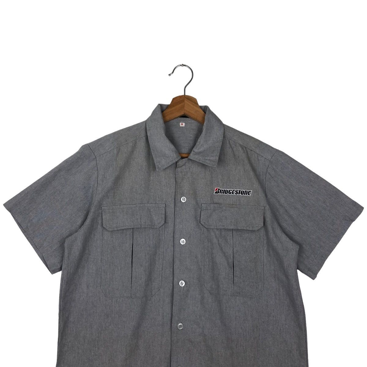 Japanese Brand VINTAGE CHORE WORK SHIRTS JACKET BRIDGESTONE JAPAN Size US M / EU 48-50 / 2 - 2 Thumbnail