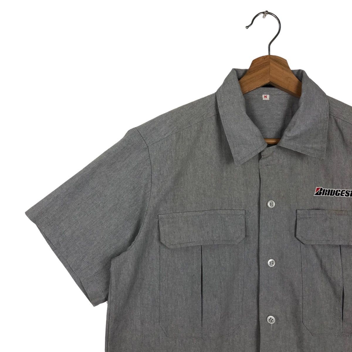 Japanese Brand VINTAGE CHORE WORK SHIRTS JACKET BRIDGESTONE JAPAN Size US M / EU 48-50 / 2 - 5 Thumbnail