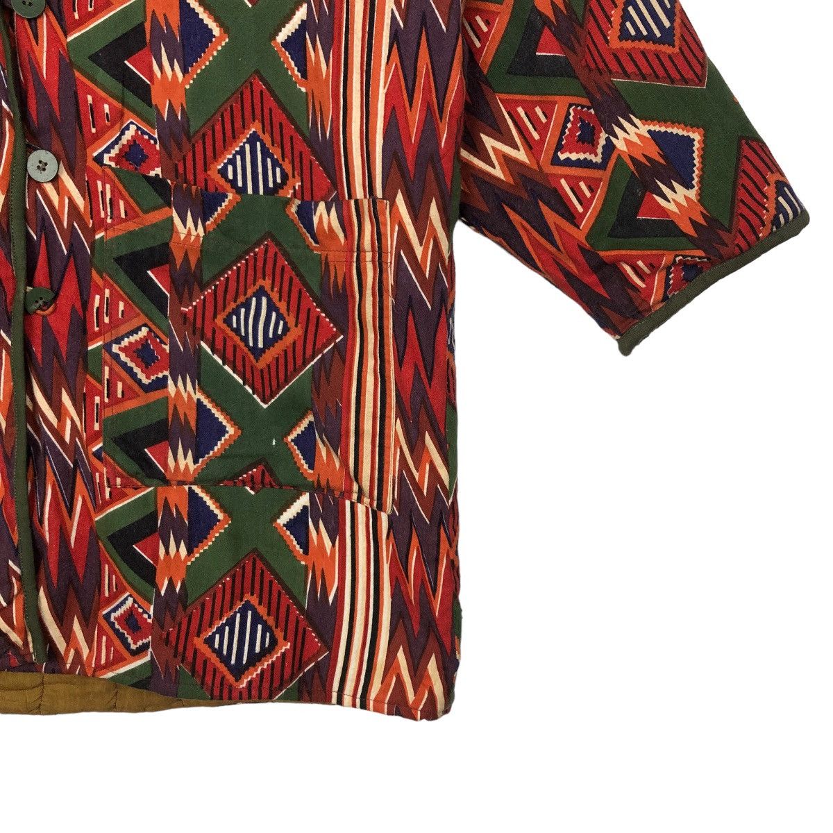 Japanese Brand VINTAGE JEJE JAPAN LONG JACKET NAVAJO AZTEC DESIGN Size US M / EU 48-50 / 2 - 4 Thumbnail
