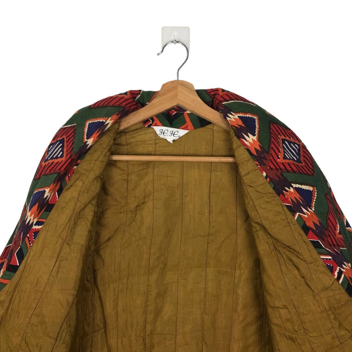 Japanese Brand VINTAGE JEJE JAPAN LONG JACKET NAVAJO AZTEC DESIGN Size US M / EU 48-50 / 2 - 10 Thumbnail