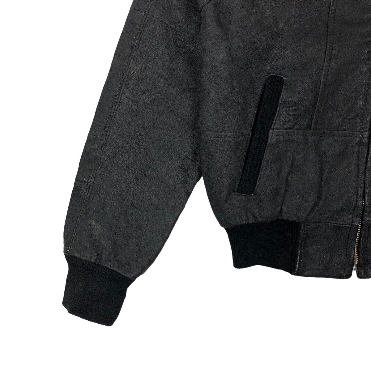 Japanese Brand VINTAGE PARACHUTE BONDAGE RACER LEATHER JACKET ISSEY MIYAKE Size US M / EU 48-50 / 2 - 3 Thumbnail