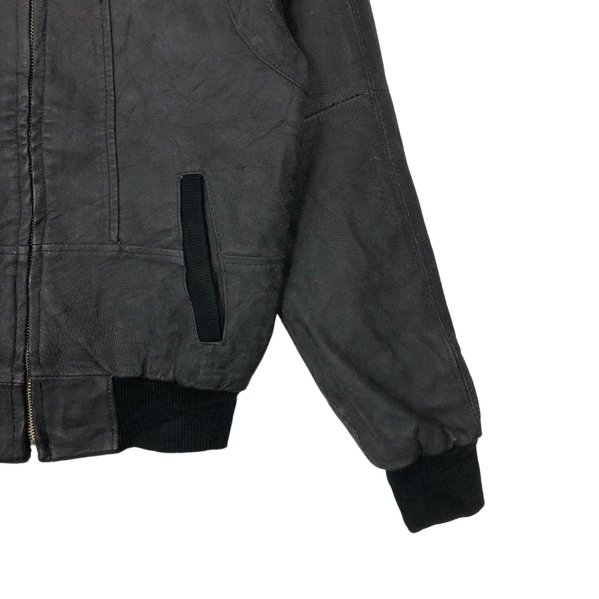 Japanese Brand VINTAGE PARACHUTE BONDAGE RACER LEATHER JACKET ISSEY MIYAKE Size US M / EU 48-50 / 2 - 4 Thumbnail
