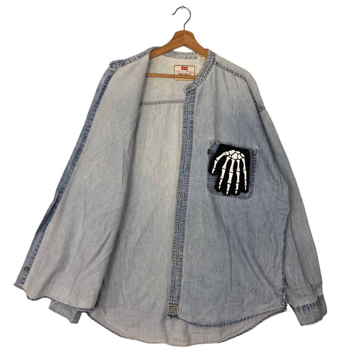 Levi's VINTAGE COWBOY CHAMBRAY DENIM LEVI’S SHIRT BUTTON UPS Size US XL / EU 56 / 4 - 8 Thumbnail