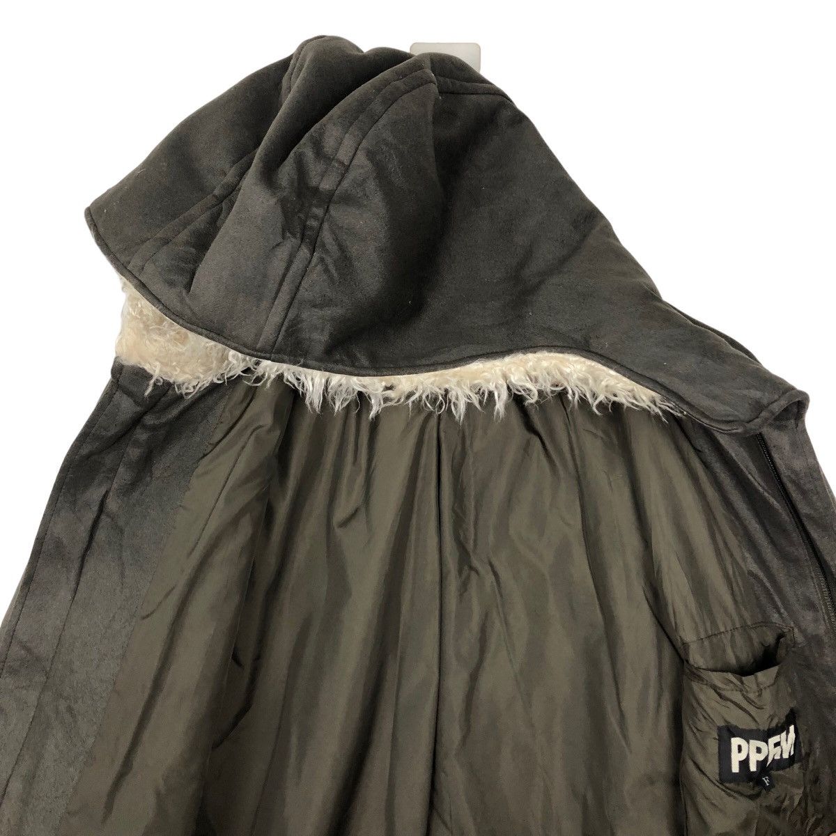 Japanese Brand VINTAGE PPFM LONG JACKET MINK FUR HOODIE BONDAGE ISSEYMIYAKE Size US M / EU 48-50 / 2 - 10 Thumbnail