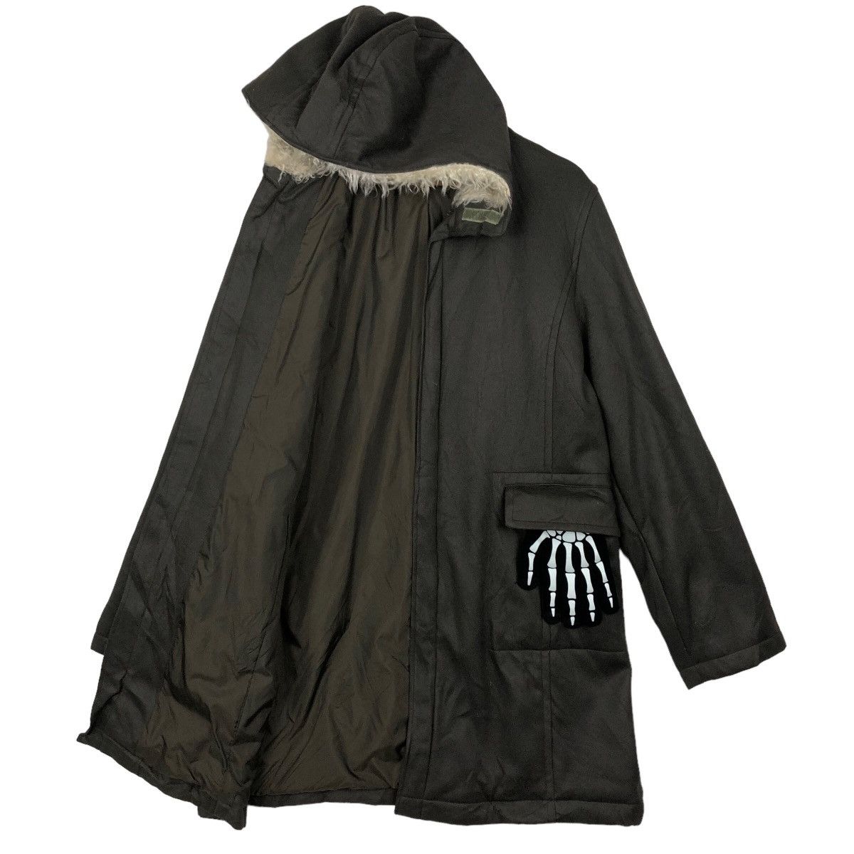 Japanese Brand VINTAGE PPFM LONG JACKET MINK FUR HOODIE BONDAGE ISSEYMIYAKE Size US M / EU 48-50 / 2 - 8 Thumbnail