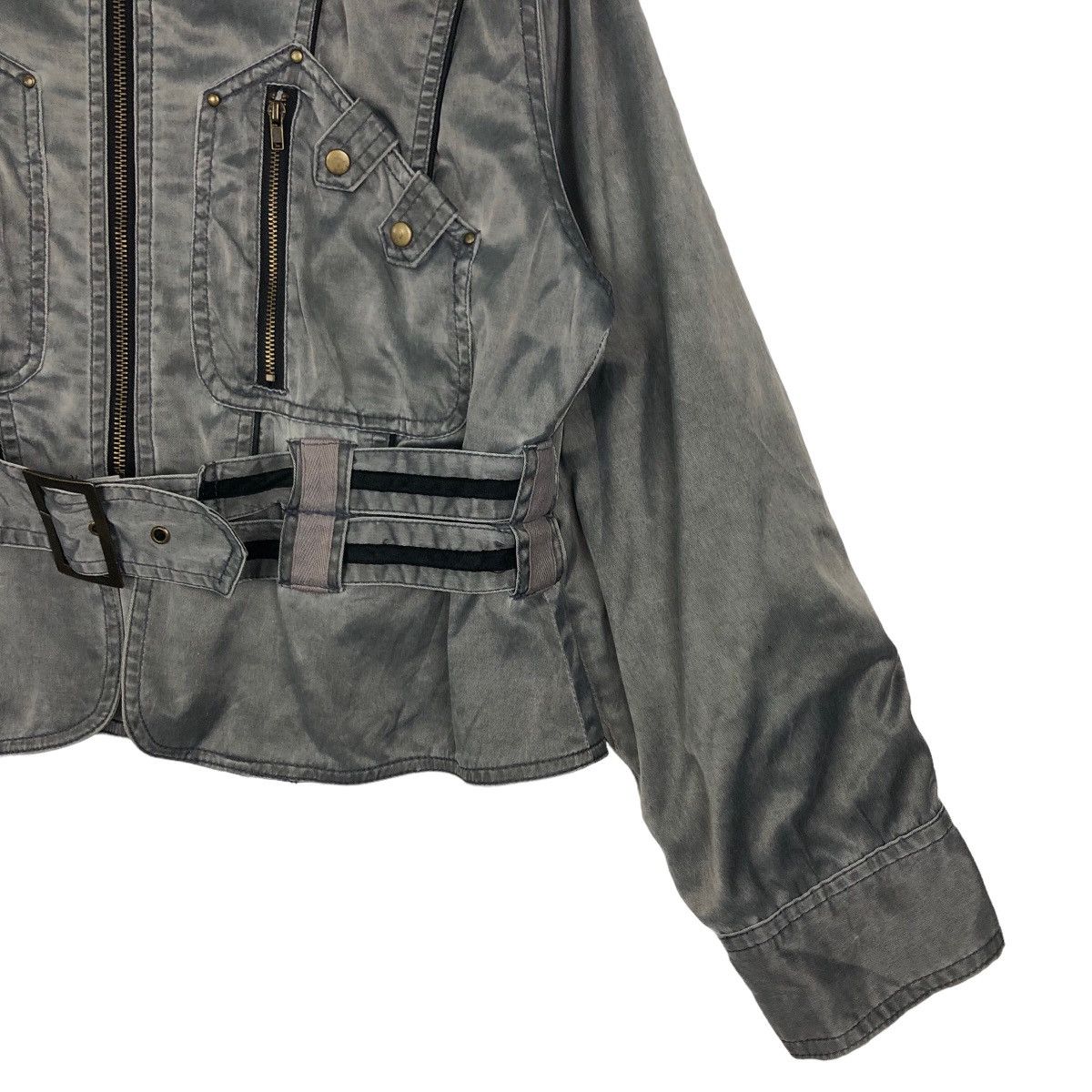 Japanese Brand VINTAGE PARACHUTE BIKER BONDAGE BLUE JAM JAPAN ISSEY MIYAKE Size US M / EU 48-50 / 2 - 4 Thumbnail