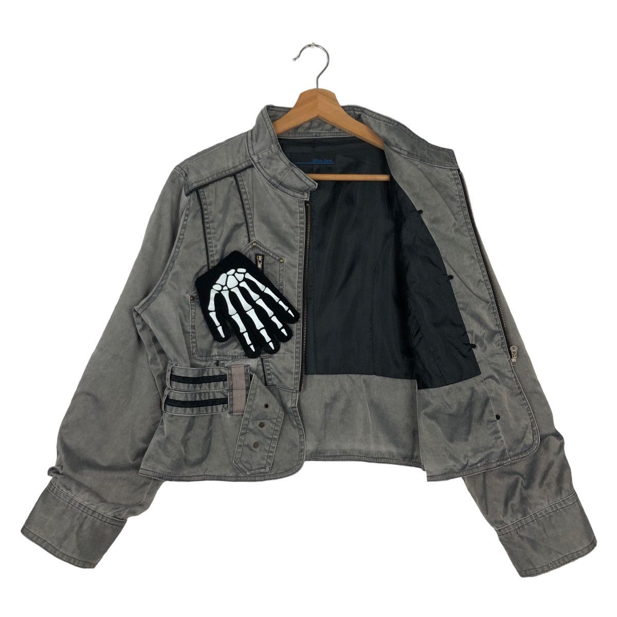 Japanese Brand VINTAGE PARACHUTE BIKER BONDAGE BLUE JAM JAPAN ISSEY MIYAKE Size US M / EU 48-50 / 2 - 8 Thumbnail