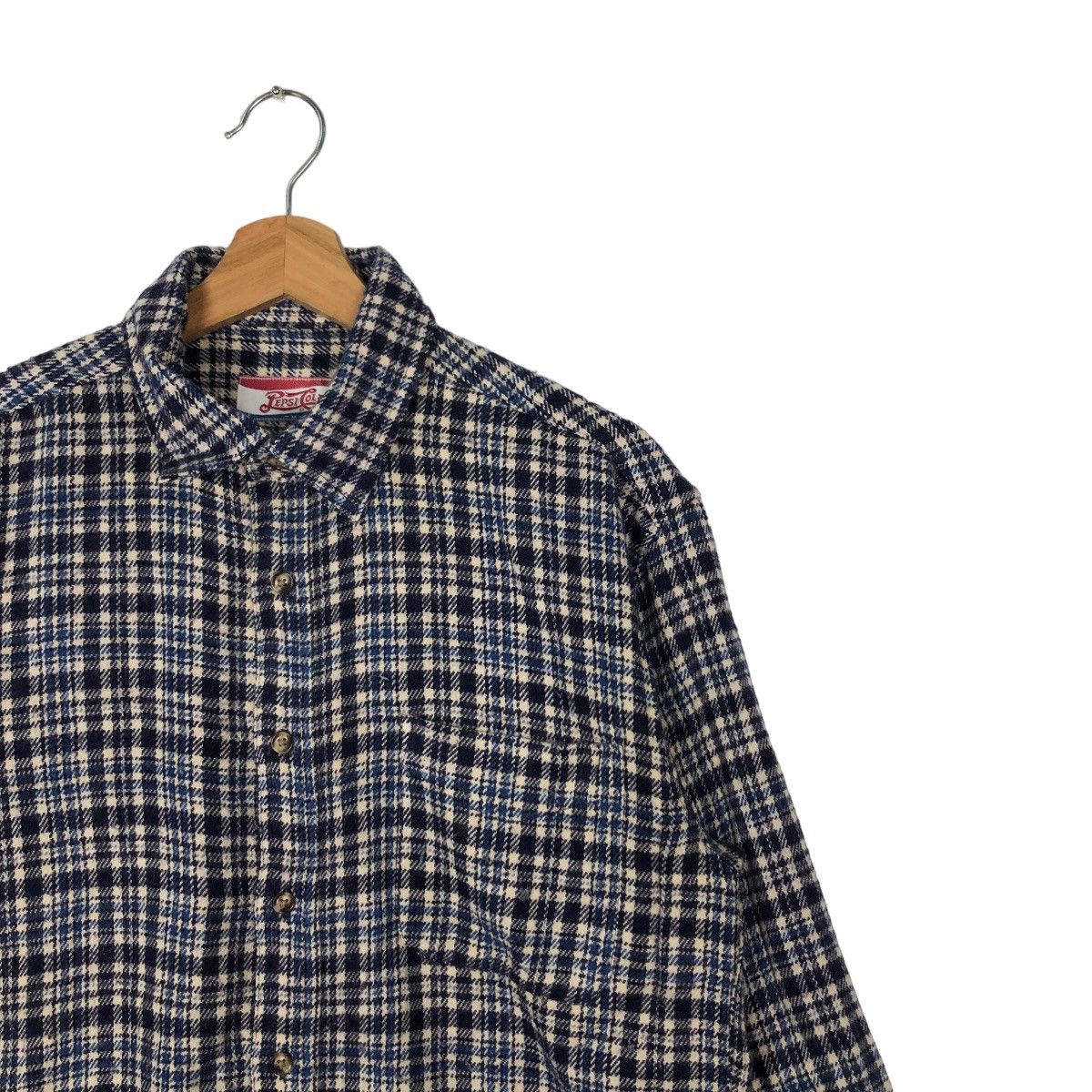 Japanese Brand VINTAGE PEPSICOLA FLANNEL JACKET TARTAN DESIGN Size US M / EU 48-50 / 2 - 5 Thumbnail