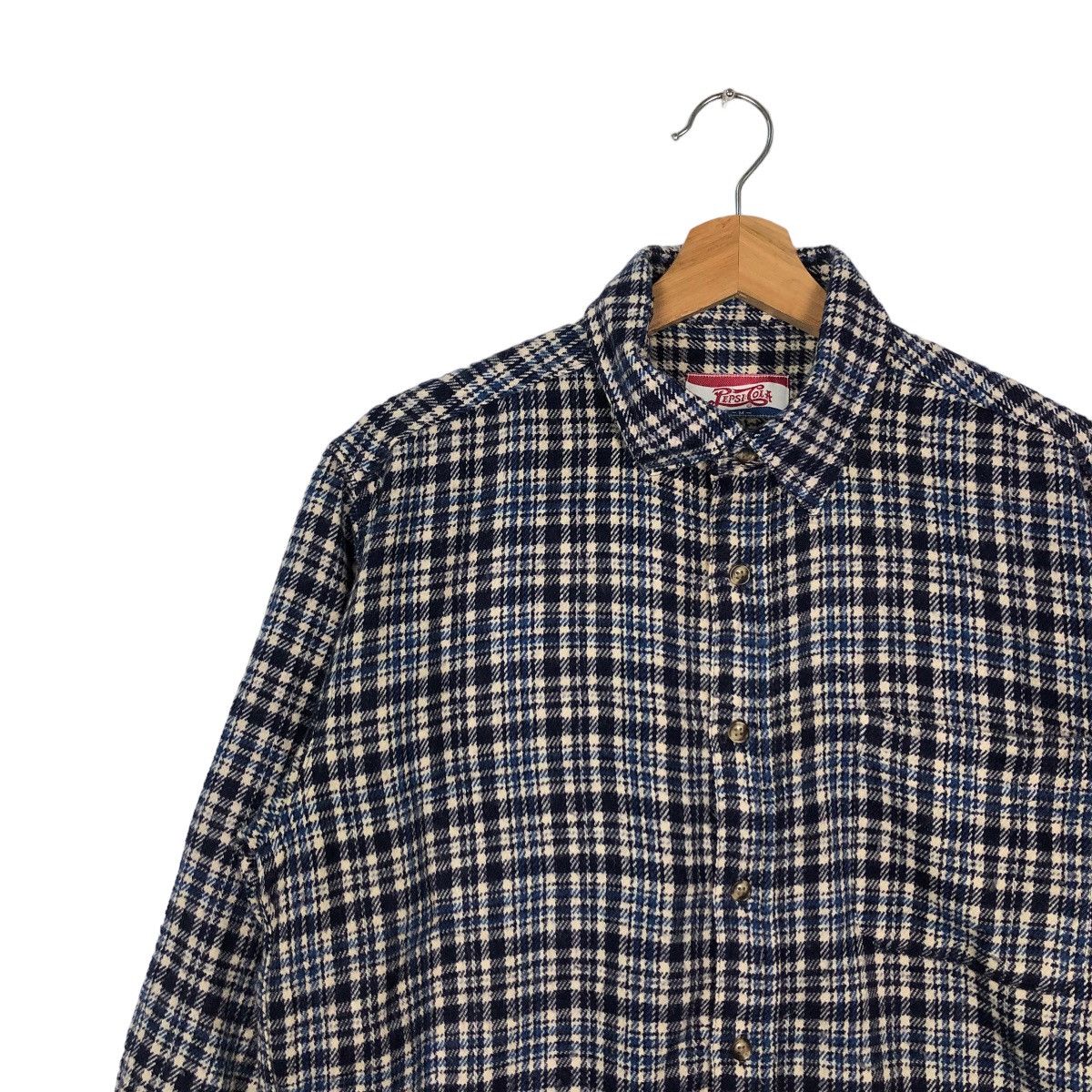 Japanese Brand VINTAGE PEPSICOLA FLANNEL JACKET TARTAN DESIGN Size US M / EU 48-50 / 2 - 6 Thumbnail