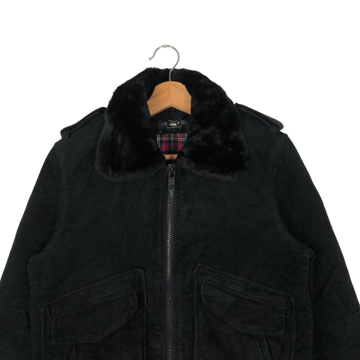 Japanese Brand RARE BOMBER JACKET APRIL 77 HYSTERIC GLAMOUR TARTAN LINING Size US S / EU 44-46 / 1 - 2 Thumbnail