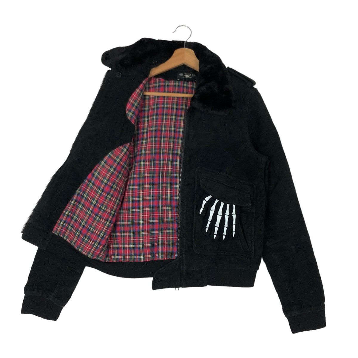 Japanese Brand RARE BOMBER JACKET APRIL 77 HYSTERIC GLAMOUR TARTAN LINING Size US S / EU 44-46 / 1 - 8 Thumbnail