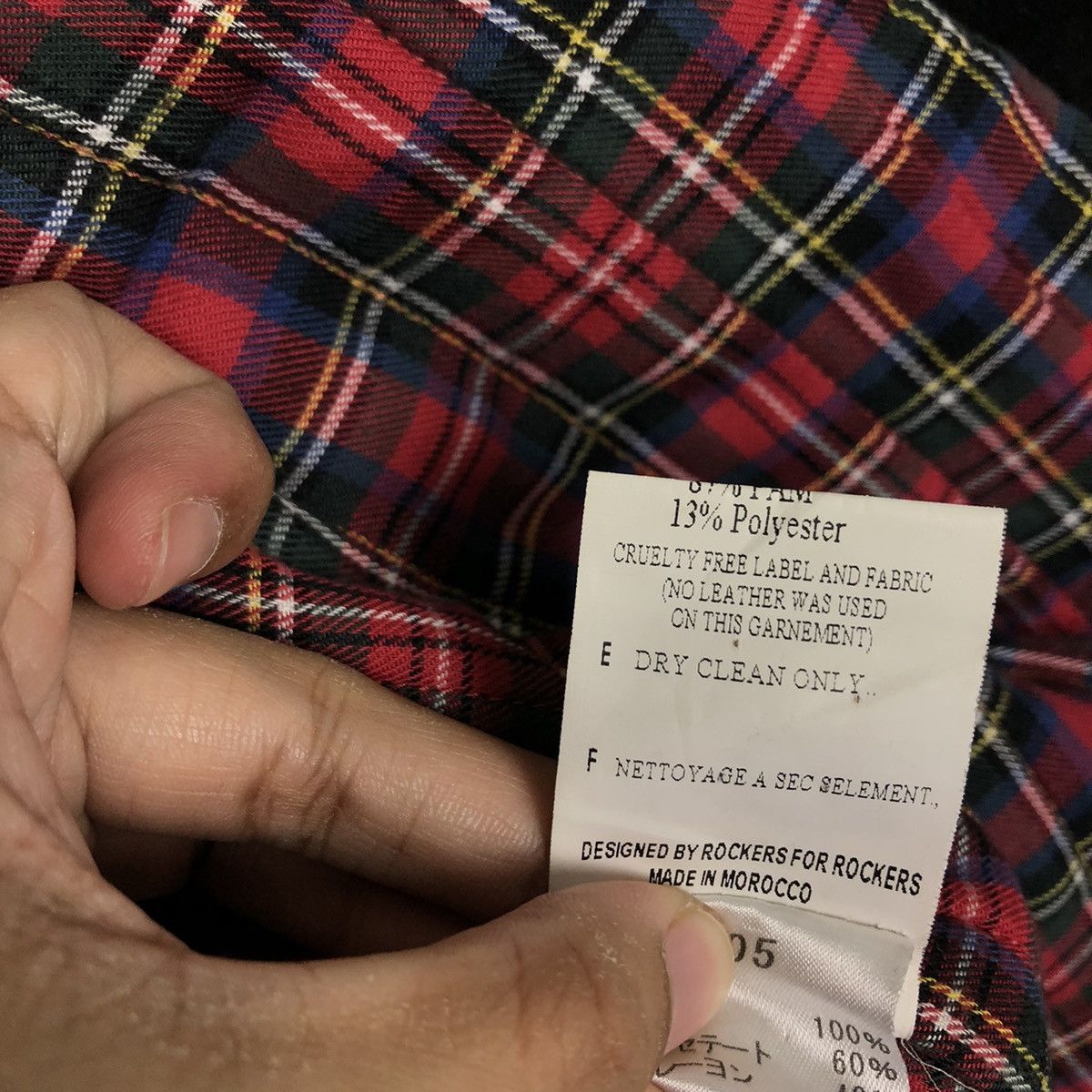 Japanese Brand RARE BOMBER JACKET APRIL 77 HYSTERIC GLAMOUR TARTAN LINING Size US S / EU 44-46 / 1 - 13 Thumbnail