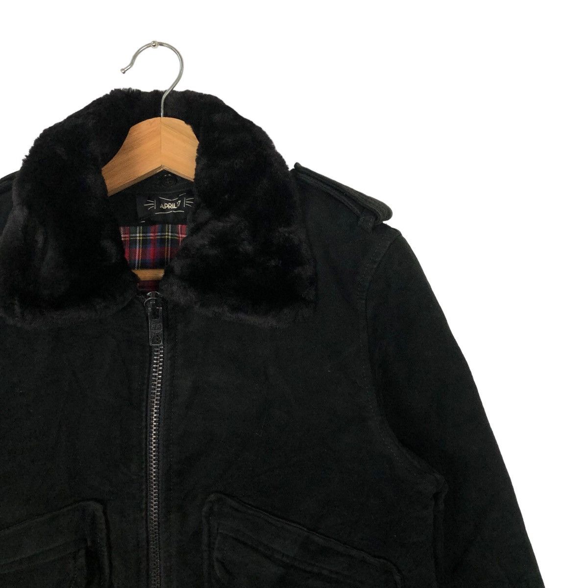 Japanese Brand RARE BOMBER JACKET APRIL 77 HYSTERIC GLAMOUR TARTAN LINING Size US S / EU 44-46 / 1 - 5 Thumbnail