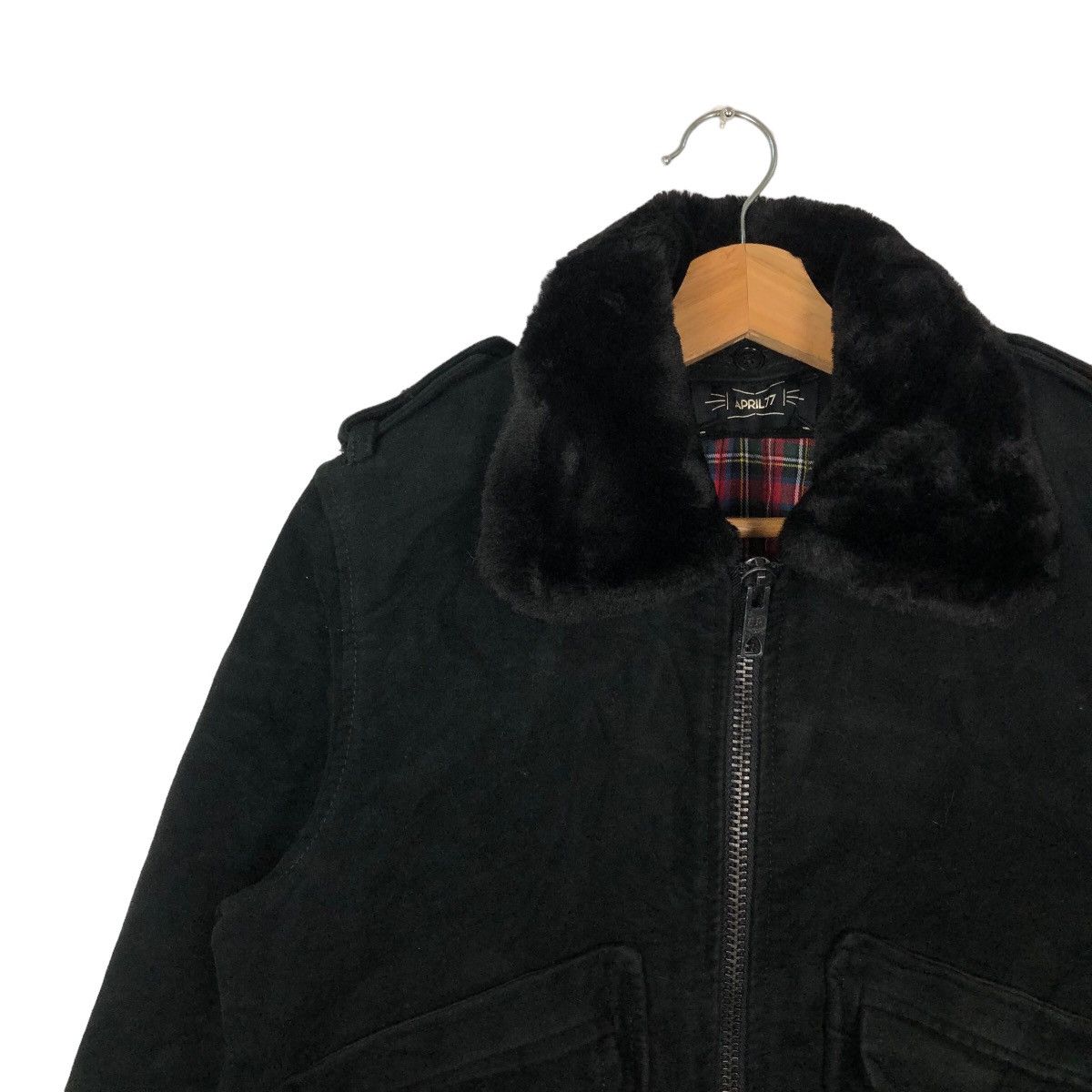 Japanese Brand RARE BOMBER JACKET APRIL 77 HYSTERIC GLAMOUR TARTAN LINING Size US S / EU 44-46 / 1 - 6 Thumbnail