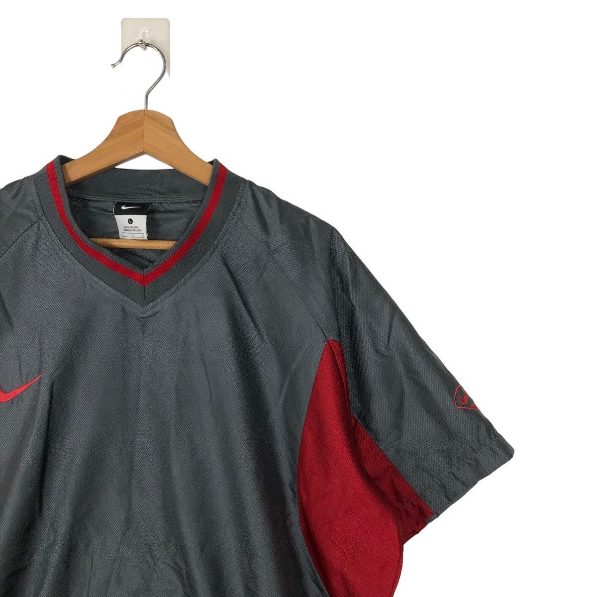 Nike × Vintage VINTAGE NIKE SHORT SLEEVE COACH JACKET Size US L / EU 52-54 / 3 - 5 Thumbnail