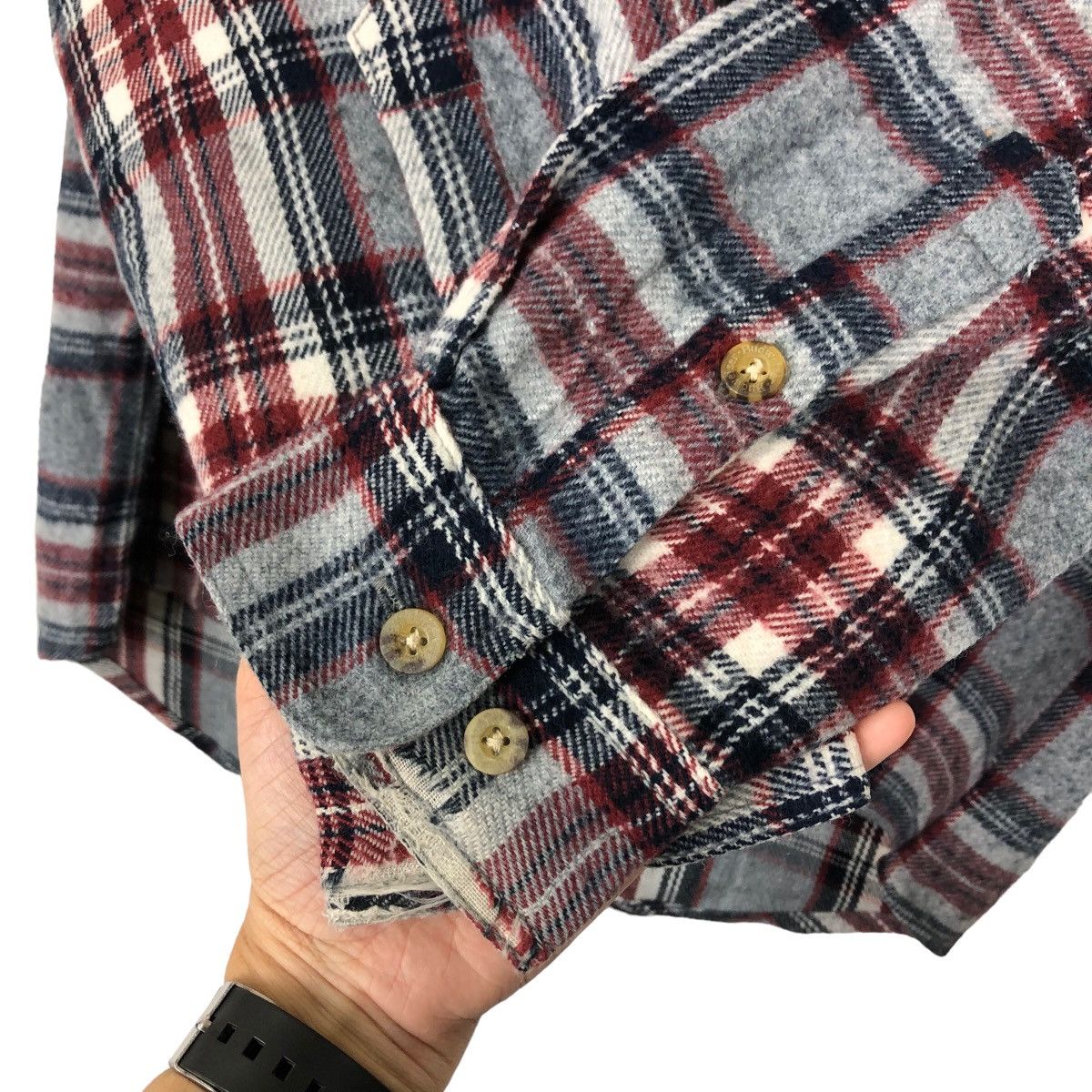 Japanese Brand VINTAGE FLANNEL JACKET BUDWEISER TARTAN DESIGN JAPAN MADE Size US M / EU 48-50 / 2 - 11 Thumbnail