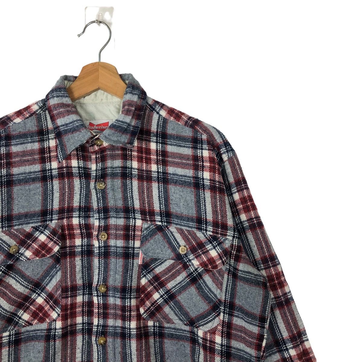 Japanese Brand VINTAGE FLANNEL JACKET BUDWEISER TARTAN DESIGN JAPAN MADE Size US M / EU 48-50 / 2 - 5 Thumbnail