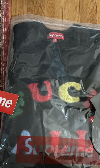 Supreme Jamie Reid x Supreme Fuck All Knit Sweater Black Medium