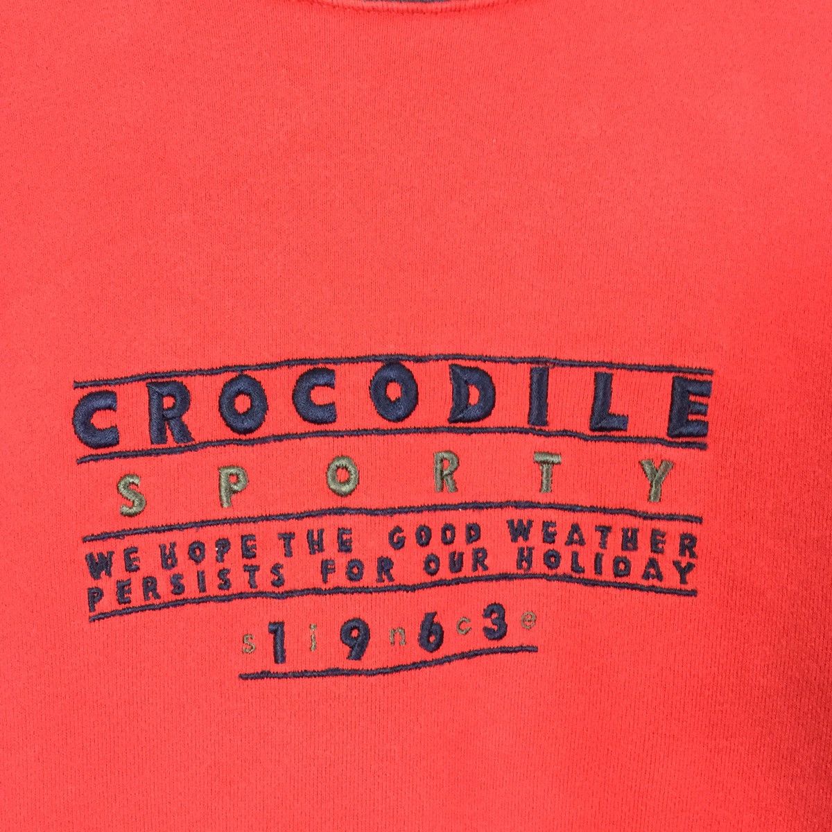 Vintage Vintage Crocodile CrewNeck Sweatshirt Biglogo Embroidery Size US S / EU 44-46 / 1 - 2 Thumbnail
